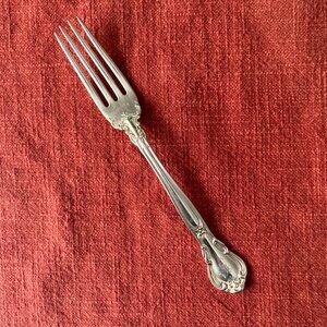 Gorham Chantilly, 7” Fork, Sterling, 1895, Lion-Anchr-G with Monogram
